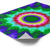 ステンドグラスのフラクタル ポスター (角)