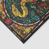 ステンドグラスのヘビ 薄葉紙 (詳細)