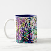 ステンドグラスのマグ ツートーンマグカップ (左)