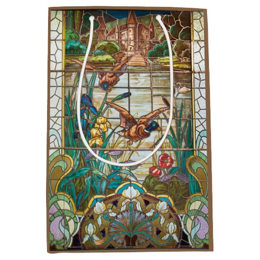 ステンドグラスのマラルダック ミディアムペーパーバッグ (正面)