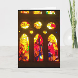 ステンドグラスのメリークリスマス シーズンカード