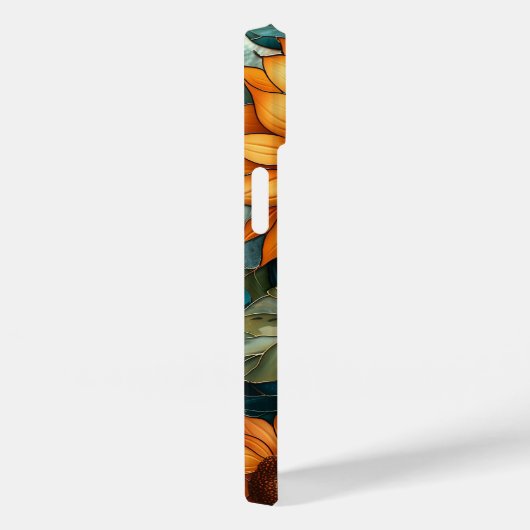 ステンドグラスのモザイクひまわりのフローラ Case-Mate iPhoneケース (裏面 / 右)