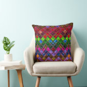 ステンドグラスのモザイクパターン クッション (椅子)