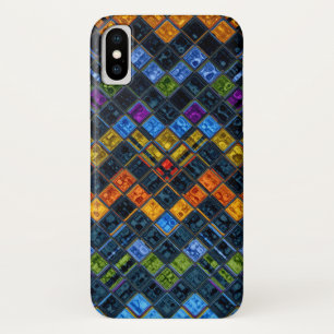 ステンドグラスのモザイクパターン iPhone X ケース