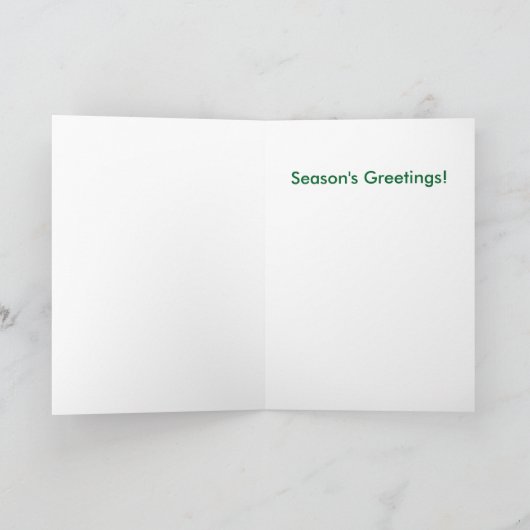 ステンドグラスのモザイク季節の挨拶状 シーズンカード (内部)