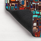 ステンドグラスのモザイク抽象芸術 マウスパッド (コーナー)