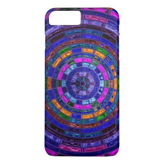 ステンドグラスのモザイク抽象芸術#3 Case-Mate iPhoneケース (裏面)