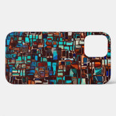 ステンドグラスのモザイク抽象芸術 Case-Mate iPhoneケース (裏面 (横))