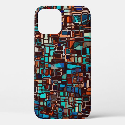 ステンドグラスのモザイク抽象芸術 Case-Mate iPhoneケース (裏面)