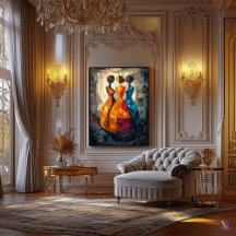 ステンドグラスのモザイク模様が描かれた3つのガラス