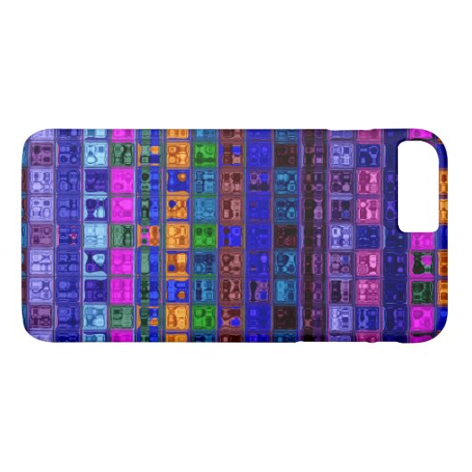 ステンドグラスのモザイク模様#11 Case-Mate iPhoneケース (裏面(横))