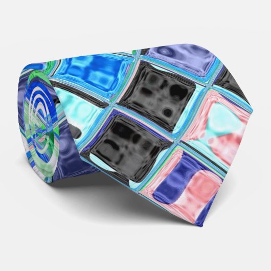 ステンドグラスのモザイク模様#15 ネクタイ (ロール)