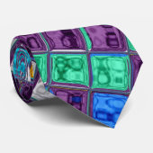 ステンドグラスのモザイク模様#5 ネクタイ (ロール)