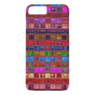 ステンドグラスのモザイク模様#9 iPhone 8 PLUS/7 PLUSケース