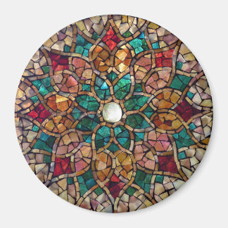 ステンドグラスのモザイク磁石「秋の星」 マグネット