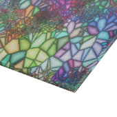 ステンドグラスのモザイク カッティングボード (角)