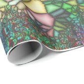 ステンドグラスのモザイク ラッピングペーパー (ロールコーナー)