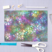 ステンドグラスのモザイク 薄葉紙 (クラフト)