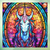 ステンドグラスのユニコーン ウィンドウサイン (シート3)