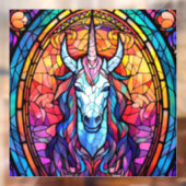 ステンドグラスのユニコーン ウィンドウサイン (シート2)