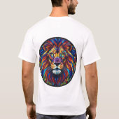 ステンドグラスのライオンTシャツ** Tシャツ (裏面)