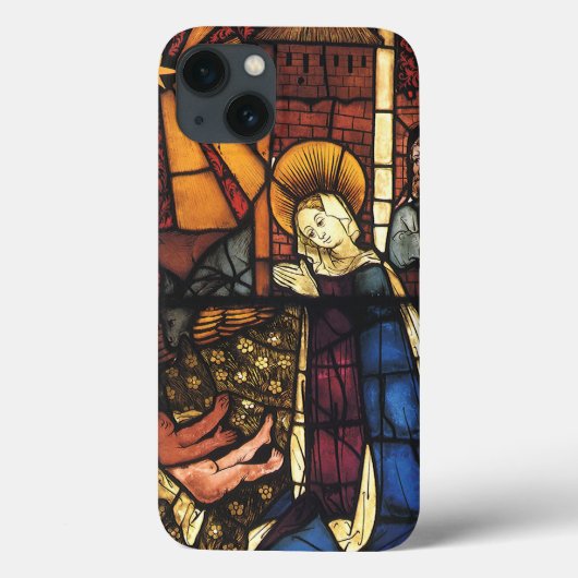 ステンドグラスのヴィンテージクリスマスプレゼント Case-Mate iPhoneケース (裏面)