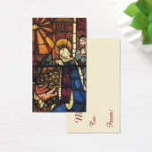 ステンドグラスのヴィンテージクリスマス出生シーン (デスク)