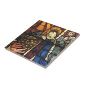 ステンドグラスのヴィンテージクリスマス出生シーン タイル (側面)