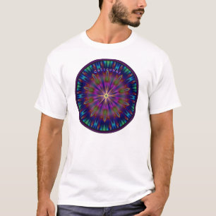ステンドグラスの中心日曜日 Tシャツ