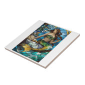 ステンドグラスの人魚 タイル (側面)