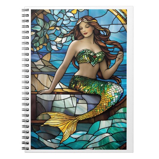 ステンドグラスの人魚 ノートブック (正面)