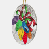 ステンドグラスの休日ライト セラミックオーナメント (左)