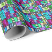 ステンドグラスの包装紙 ラッピングペーパー (ロールコーナー)