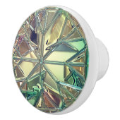 ステンドグラスの外観カラフル抽象芸術 セラミックノブ (右)
