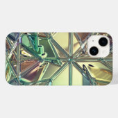 ステンドグラスの外観カラフル抽象芸術 Case-Mate iPhoneケース (裏面 (横))