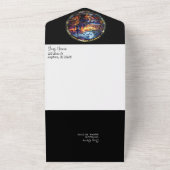 ステンドグラスの大釜 オールインワン招待状 (外側)