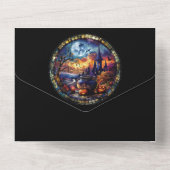 ステンドグラスの大釜 オールインワン招待状 (裏面)