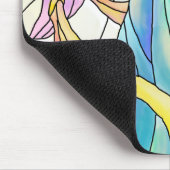 ステンドグラスの天使 マウスパッド (コーナー)