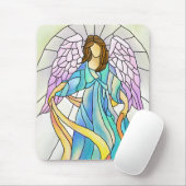ステンドグラスの天使 マウスパッド (マウス)