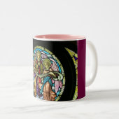 ステンドグラスの天使--マグ ツートーンマグカップ (正面右)