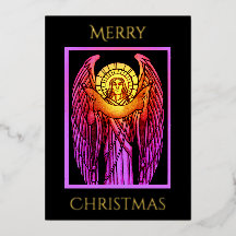 ステンドグラスの天使