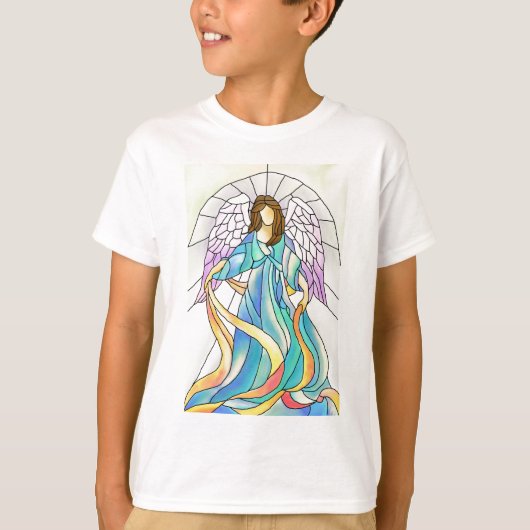 ステンドグラスの天使 Tシャツ (正面)