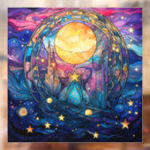 ステンドグラスの天窓が貼り付く ウィンドウサイン (シート2)