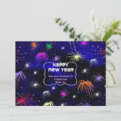 ステンドグラスの招待状の新年 招待状 (スタンド正面)