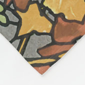 ステンドグラスの日の出 フリースブランケット (角)