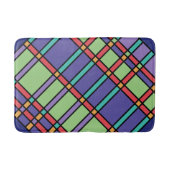 ステンドグラスの明るい色 バスマット (正面)