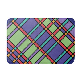 ステンドグラスの明るい色 バスマット