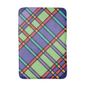 ステンドグラスの明るい色 バスマット (正面縦)