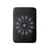 ステンドグラスの曼荼羅のバス・マット バスマット (正面縦)