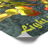 ステンドグラスの木 – 引用文付きポスター ポスター (角)